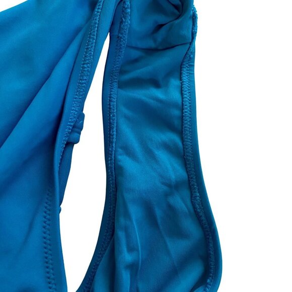 Cupshe Blue High Neck Cut Out One Piece Cross Back Straps Size Large NEW - Picture 8 of 9